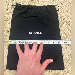 Authentic Chanel drawstring dust bag